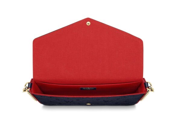 Félicie Pochette Navy Blue Monogram - Image 4