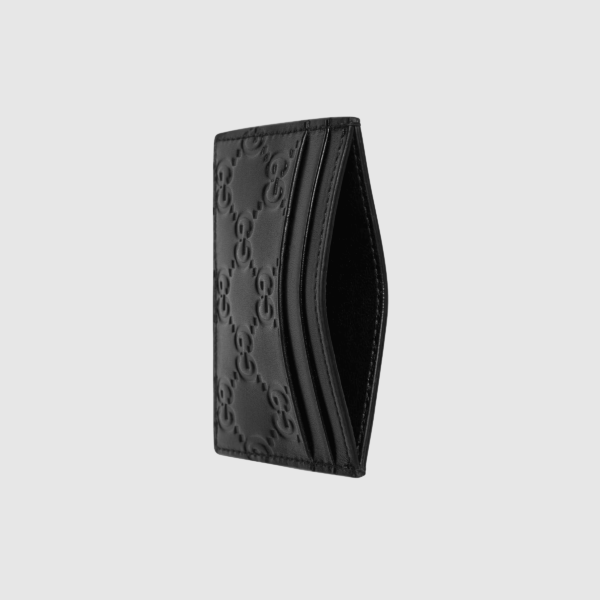 Gucci Signature leather card case Black - Image 2