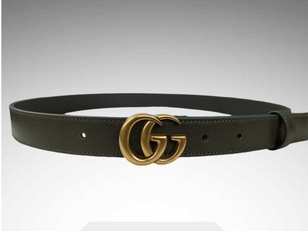 Leather Belt Gold Buckle 25mm - Image 6