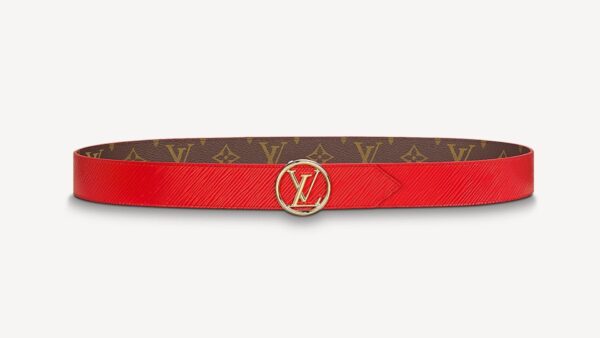 Red Reversible Leather Belt