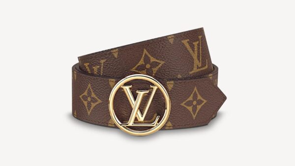 Red Reversible Leather Belt - Image 4