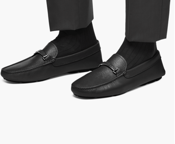Saffiano Leather Loafers - Image 5