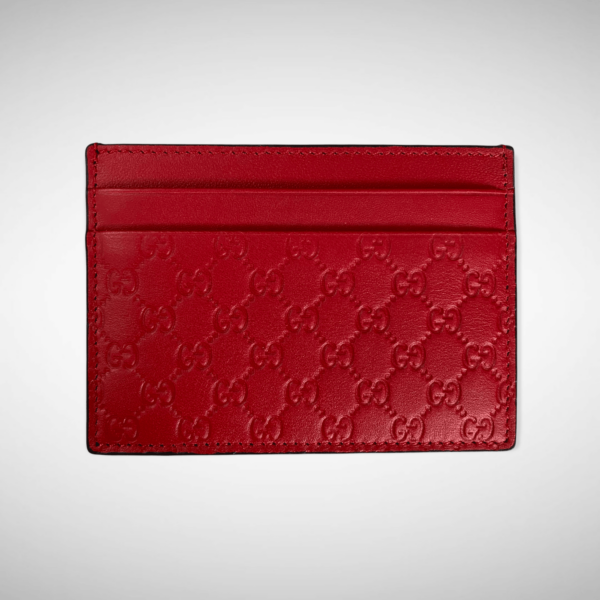 Signature Web Card Case Red