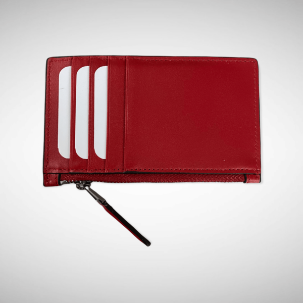 Signature Web Card Case Red Zipper - Image 2