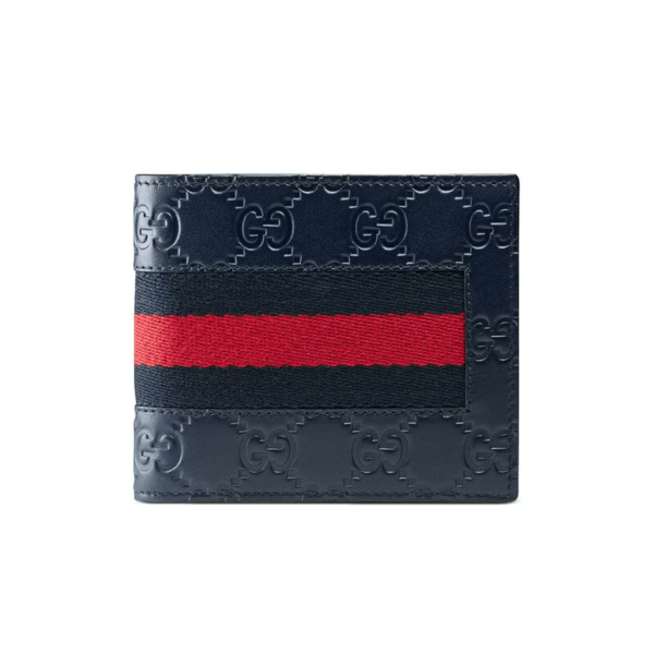 Signature Web wallet Navy Blue