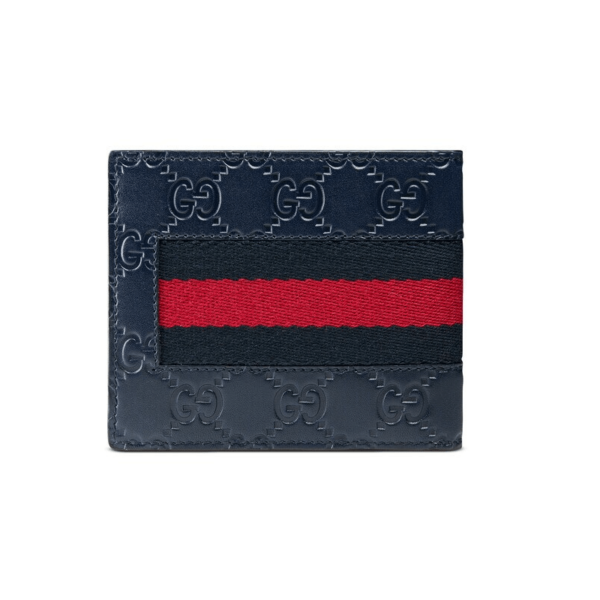 Signature Web wallet Navy Blue - Image 3