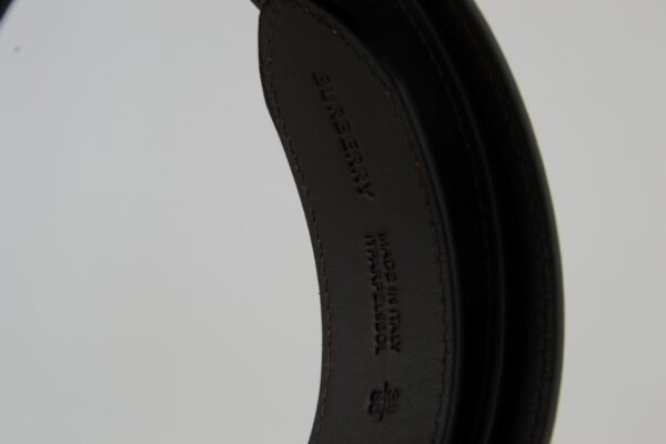 TB Brown Motif Leather Belt - Image 4