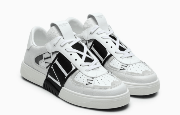 Valentino Garavani White/Black Sneakers - Image 2