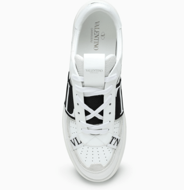 Valentino Garavani White/Black Sneakers - Image 3